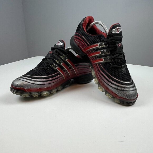 Adidas Powerband men golf shoes black red size 8 #791003 - Picture 6 of 10